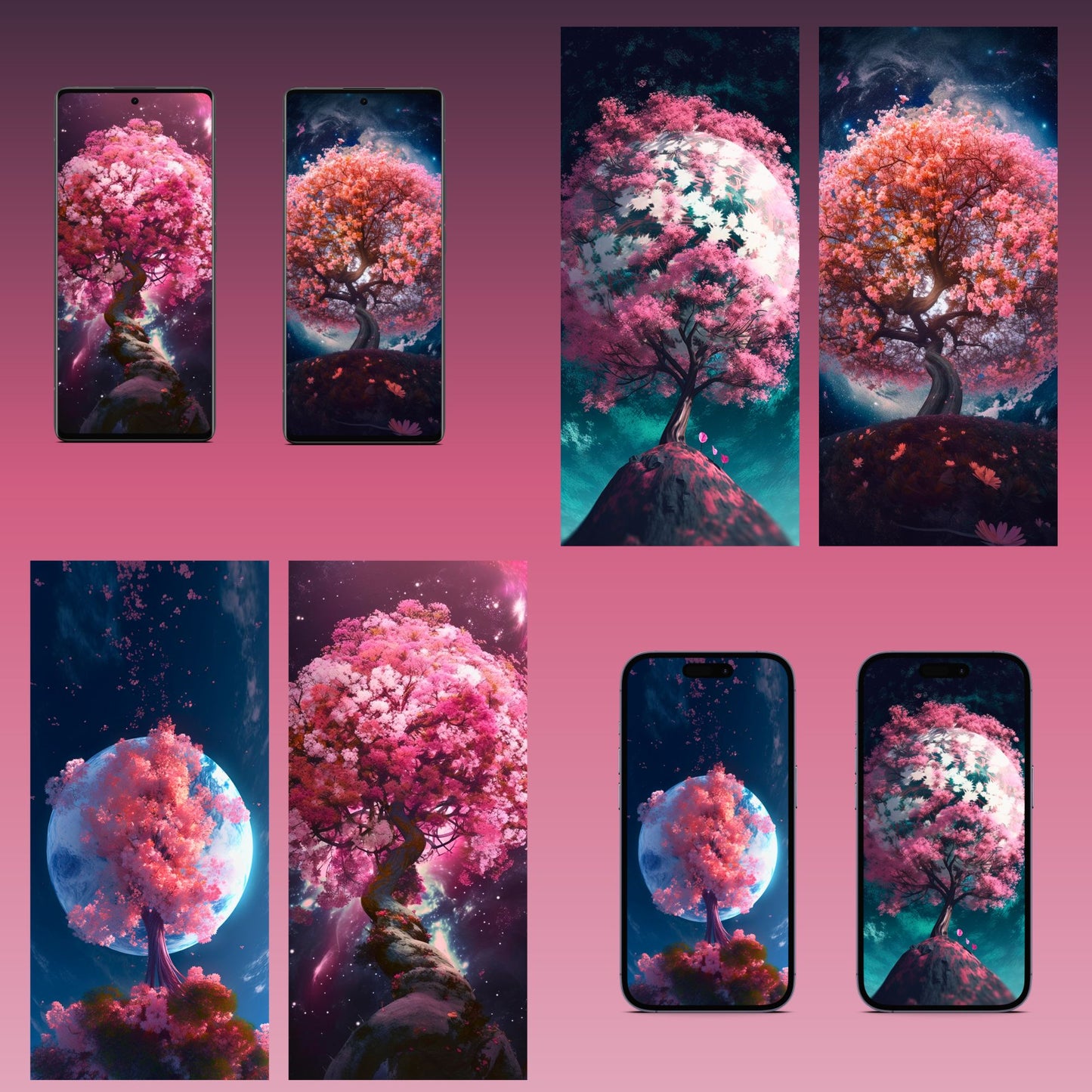 Mystical Cherry Blossom Trees