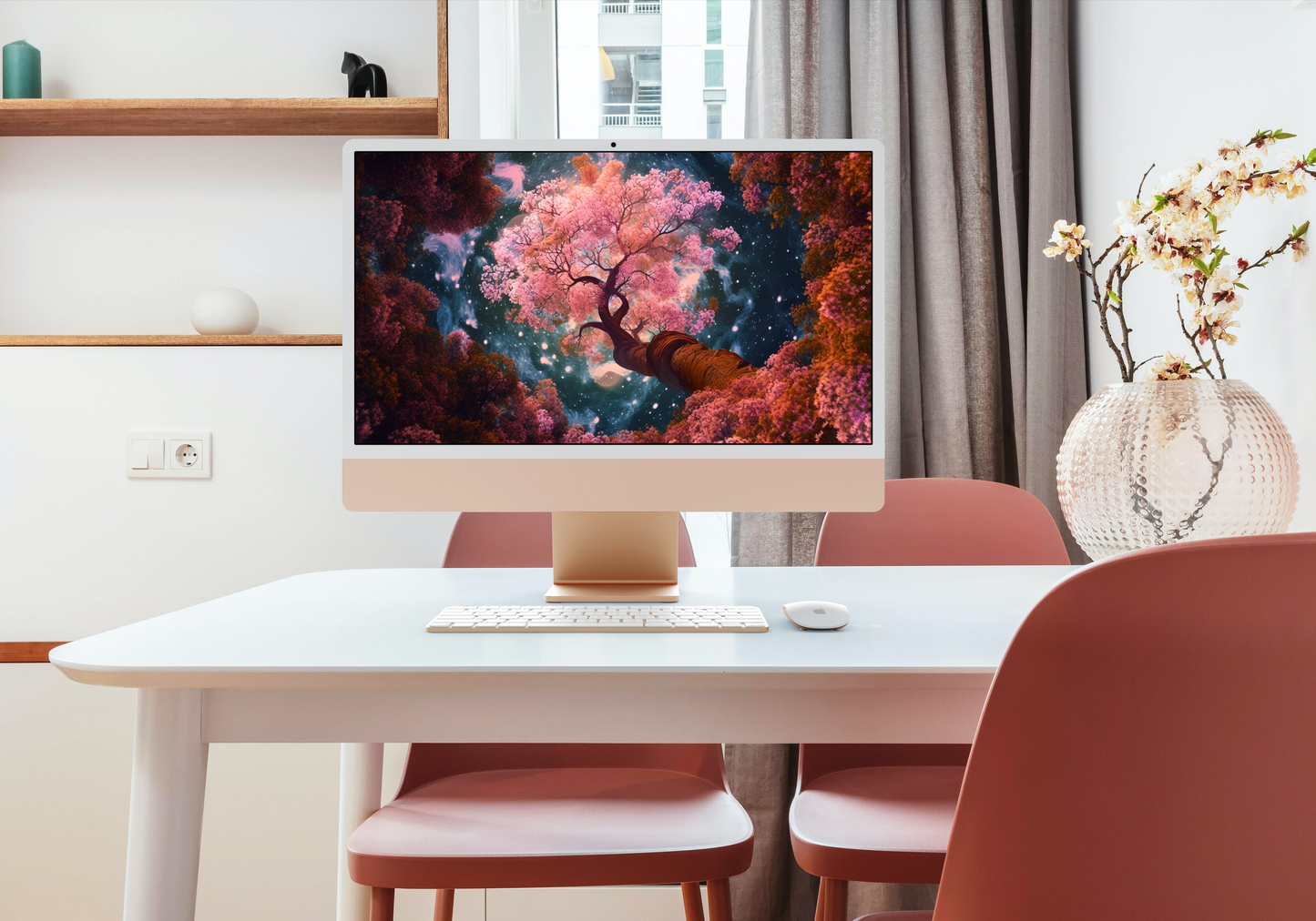 Space Bound Cherry Blossoms
