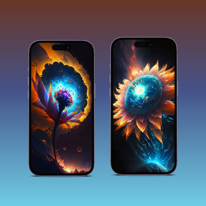 Mystic Flowers: Blue & Gold